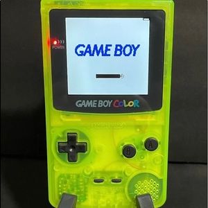 LCD 2.0 Upgraded Gameboy Color- Neon Green and Black